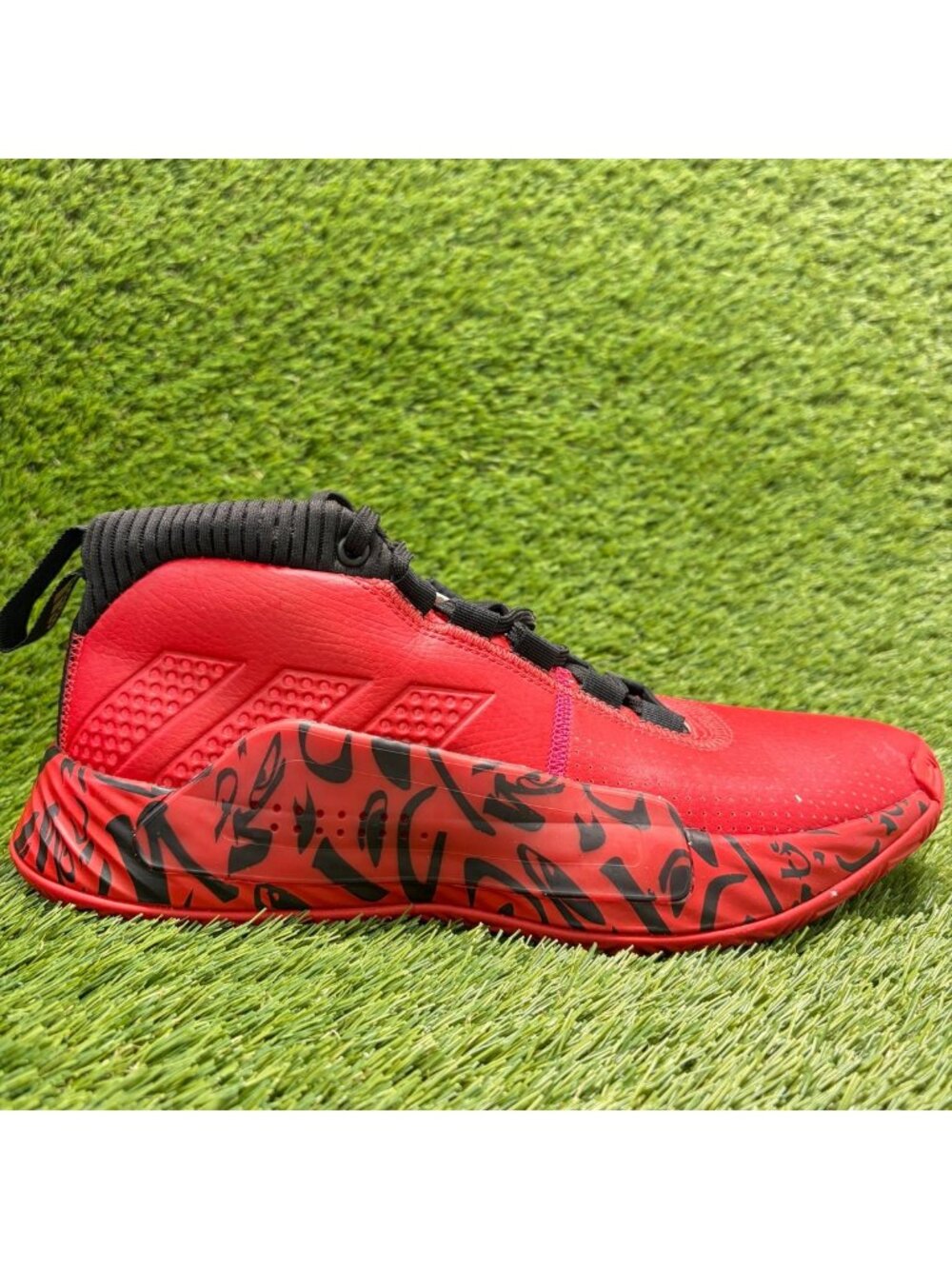 Adidas Dame 5 Chinese New Year Mens Size 9.5 Red Black Basketball Shoes Sneakers
